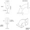 Ekena Millwork Bradford Steel Bracket, Antiqued Warm Silver 2"W x 7"D x 7"H BKTM02X07X07BRAWS - alternate 8
